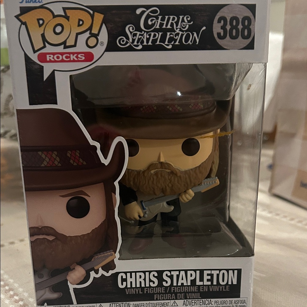 Funko Pop Rocks Chris Stapleton with Brown Hat and Guitar